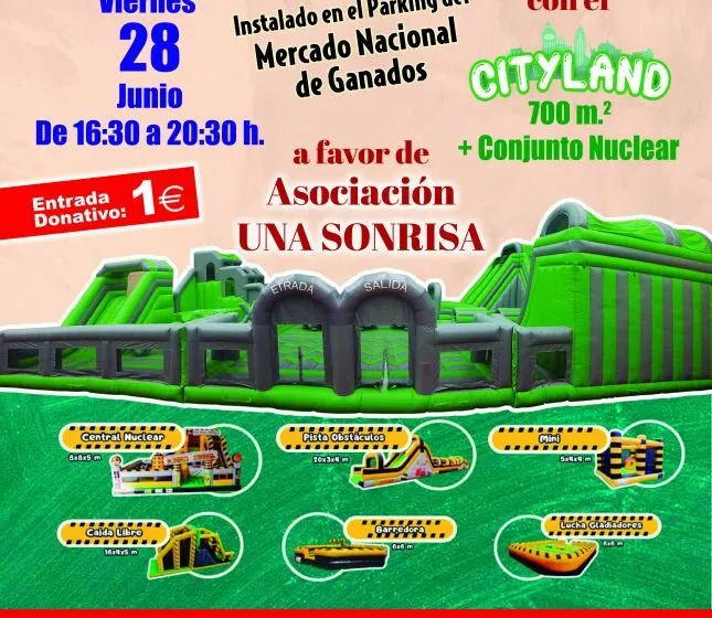  El Mercado Nacional de Ganados acoge “la ciudad de juegos hinchables más grande de España”