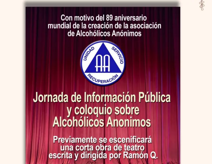  89 aniversario mundial de la creación de la asociación de Alcohólicos Anónimos