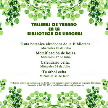 La Biblioteca municipal de Liencres organizará talleres infantiles de verano para que los lectores más jóvenes conozcan mejor los árboles que les rodean