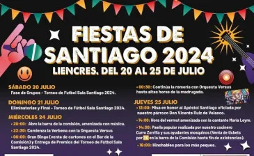  Liencres acogerá los días 24 y 25 de julio los actos centrales de las Fiestas de Santiago 2024