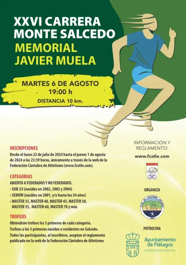 Noticias de Cantabria | El Cántabro | El próximo jueves finalizará la inscripción en la XXVI Carrera Monte Salcedo “Memorial Javier Muela” que se disputará el 6 de agosto