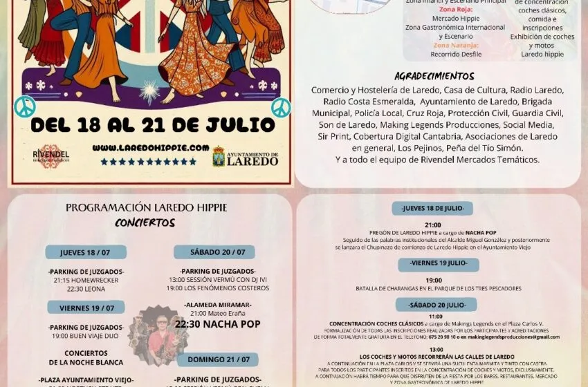 Noticias de Cantabria | El Cántabro | Laredo Hippie revivirá este fin de semana las décadas de los 60, 70 y 80