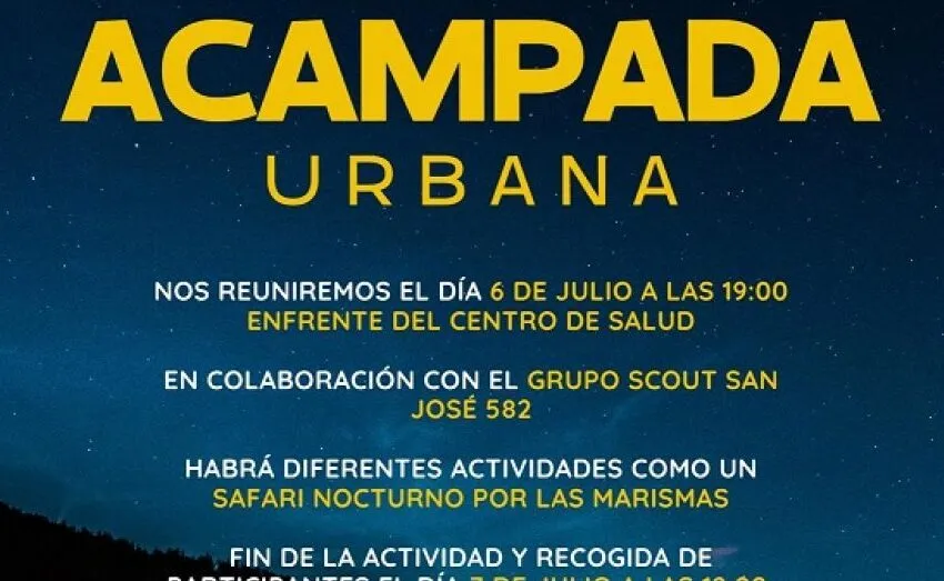  ASTILLERO SE LLEVA A LOS PEQUES DE ACAMPADA NOCTURNA