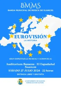 Noticias de Cantabria | El Cántabro | La Banda de Música Municipal de Suances cierra su temporada con el exitoso espectáculo “Eurovisión: La Historia regresa”
