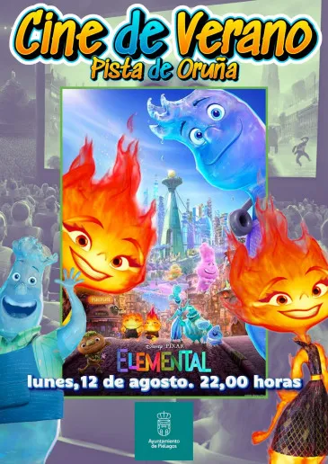  El Ayuntamiento de Piélagos inaugura este lunes en Oruña su Ciclo de cine de verano al aire libre con la proyección de ‘Elemental’