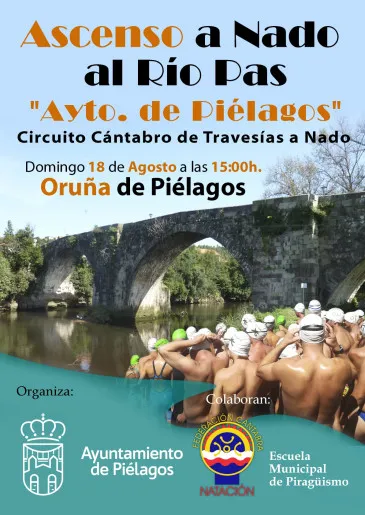  El ascenso al río Pas cerrará este domingo en Oruña el Circuito cántabro de travesías a nado 2024