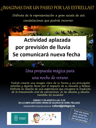 Noticias de Cantabria | El Cántabro | Aplazado el taller familiar de astronomía previsto para este sábado en la campa del Santuario de Vioño debido a la previsión de lluvia