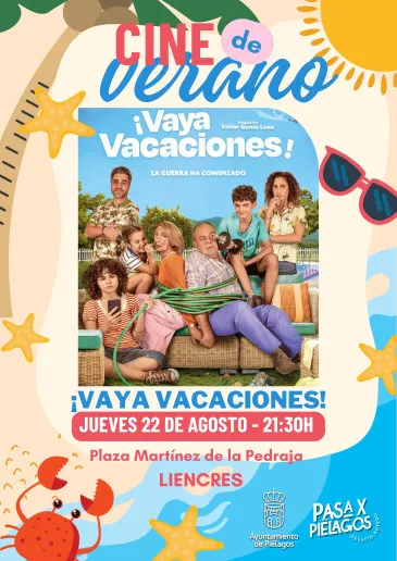 Liencres acogerá este jueves una sesión de cine de verano en la que se proyectará la película ‘Vaya vacaciones’