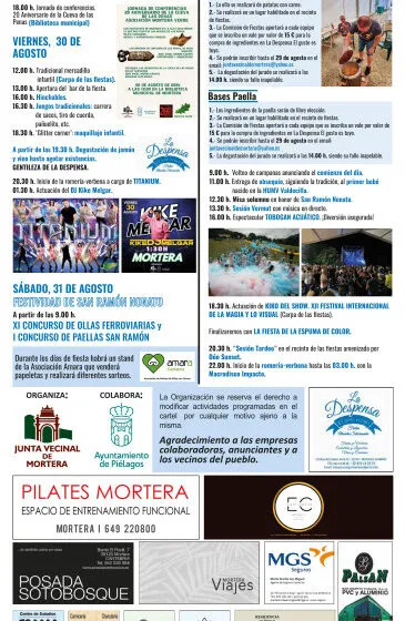  Mortera celebrará del 28 al 31 de agosto las Fiestas de San Ramón Nonato 2024