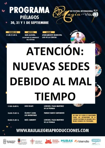 Noticias de Cantabria | El Cántabro | El Ayuntamiento reubica las actuaciones de la XIV edición del Festival internacional de la magia y lo visual ante la previsión de mal tiempo