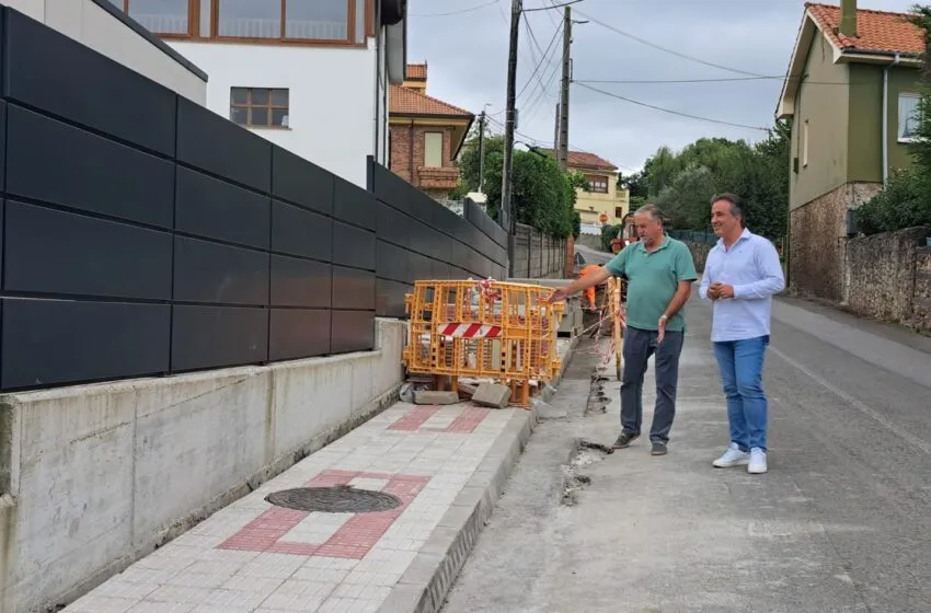 Noticias de Cantabria | El Cántabro | El Ayuntamiento encara la recta final de las obras de construcción de la nueva acera en el Alto de Maliaño