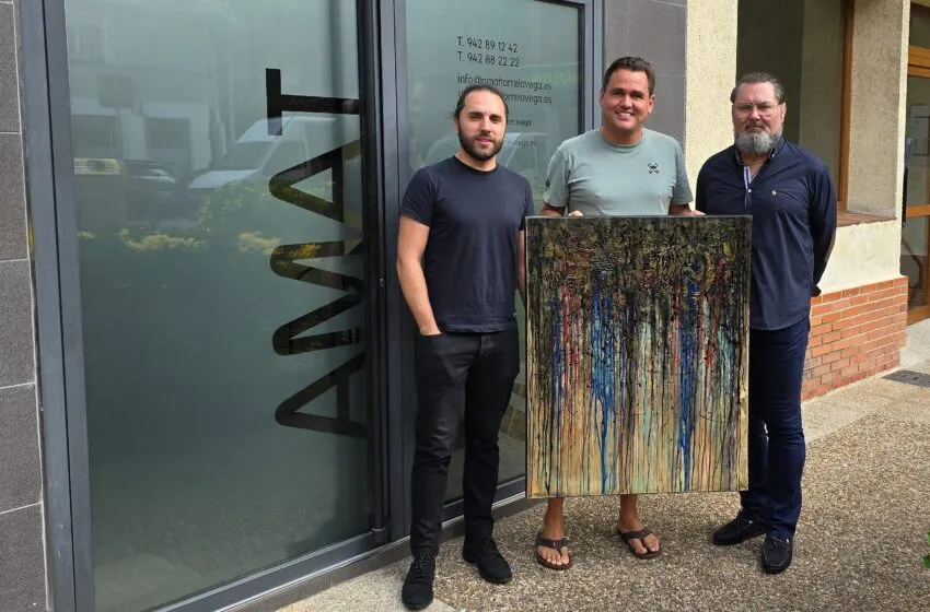  Entrega de la obra de arte «Siempre parece imposible hasta que se hace» a AMAT  