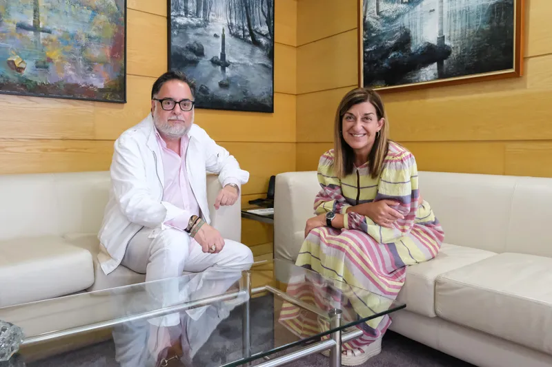 Noticias de Cantabria | El Cántabro | Buruaga y Rincón abordan la situación empresarial de Torrelavega y analizan propuestas para la dinamización comercial