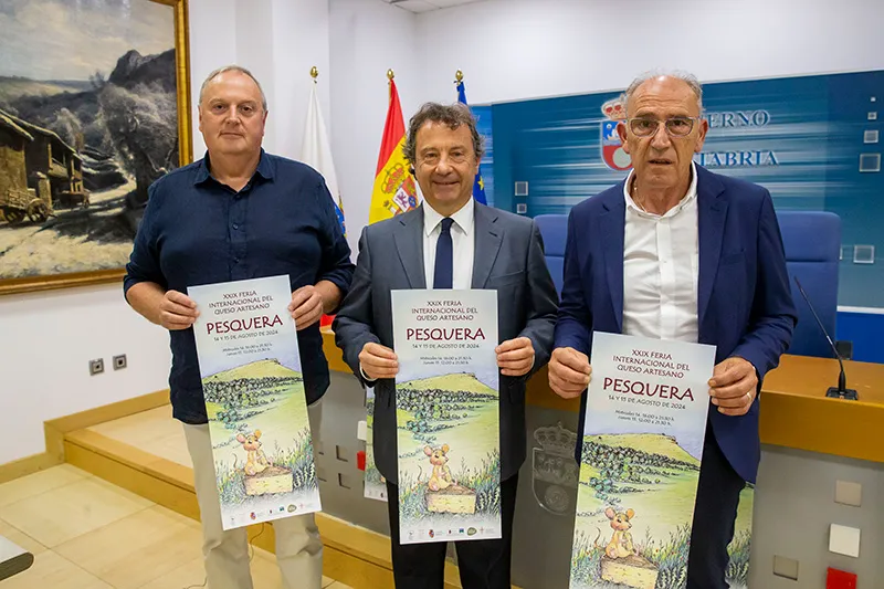 Noticias de Cantabria | El Cántabro | Palencia destaca la consolidación de la Feria del Queso de Pesquera y subraya el "valor añadido" que aporta este producto al sector lácteo