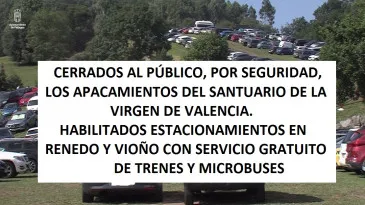 Noticias de Cantabria | El Cántabro | Cerrados al público, por motivos de seguridad, todos los aparcamientos existentes en las inmediaciones del Santuario de la Virgen de Valencia