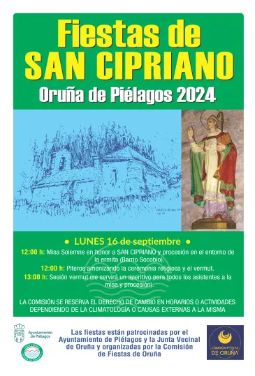 Noticias de Cantabria | El Cántabro | Oruña de Piélagos celebrará el próximo lunes la fiesta de San Cipriano 2024