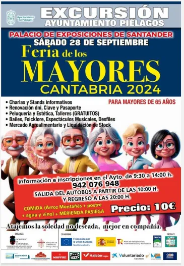 Noticias de Cantabria | El Cántabro | Excursión a Feria de los Mayores de Cantabria 2024 - Sábado 28 de septiembre