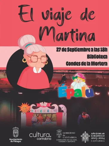 Noticias de Cantabria | El Cántabro | El espectáculo de teatro familiar ‘El viaje de Martina’ recalará el viernes, 27 de septiembre, en la Biblioteca municipal de Mortera