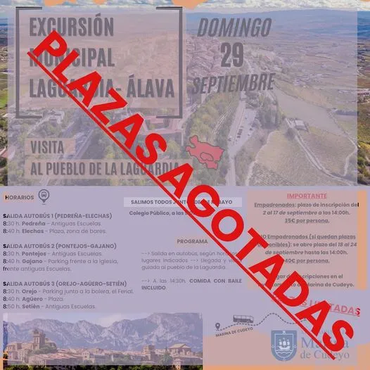 Noticias de Cantabria | El Cántabro | COMUNICADO: EXCURSIÓN MUNICIPAL