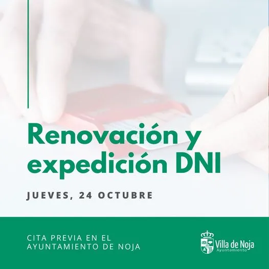  Renovación y Expedición del DNI en Noja el 24 de Octubre: Disponibles 50 Citas para el Trámite