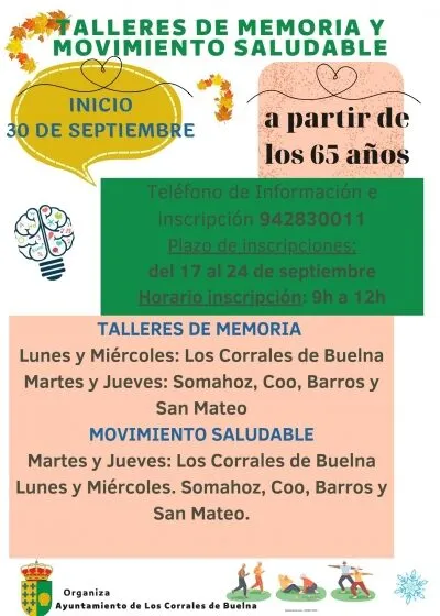  Talleres de Memoria y Movimiento Saludable