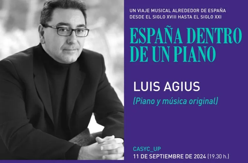 Noticias de Cantabria | El Cántabro | El Ayuntamiento ofrece mañana en Casyc el recital de Luis Agius ‘España dentro de un piano’