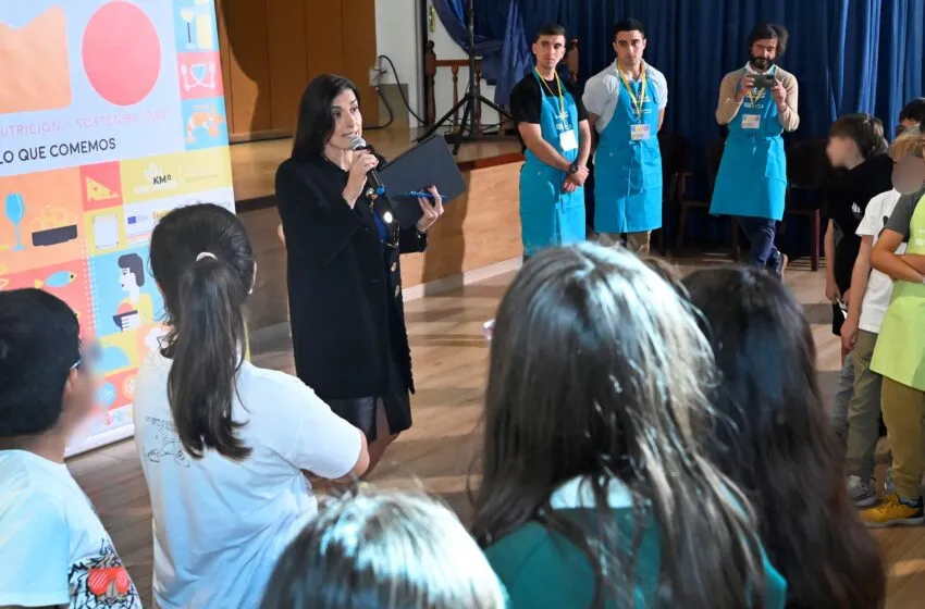 Noticias de Cantabria | El Cántabro | Santander KM0 comparte con los escolares los beneficios de los productos de proximidad