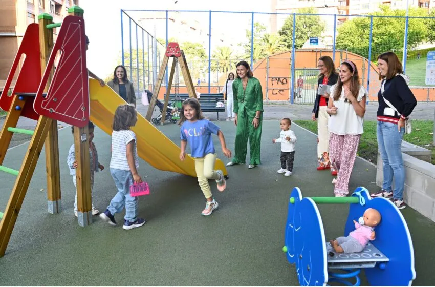 Noticias de Cantabria | El Cántabro | Los vecinos de Dávila Park disfrutan de una nueva zona de juegos infantiles