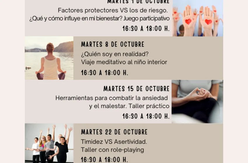 Noticias de Cantabria | El Cántabro | Espacio Joven pone en marcha en octubre cuatro nuevos talleres sobre bienestar emocional