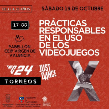 Noticias de Cantabria | El Cántabro | Piélagos acogerá el próximo sábado un Taller de prácticas responsables en el uso de videojuegos con torneos de FC24 y Just Dance
