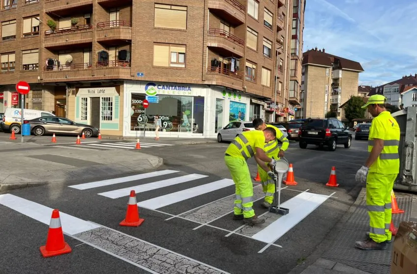  El Ayuntamiento pone a punto los viales del centro urbano con el acondicionamiento de la señalización horizontal