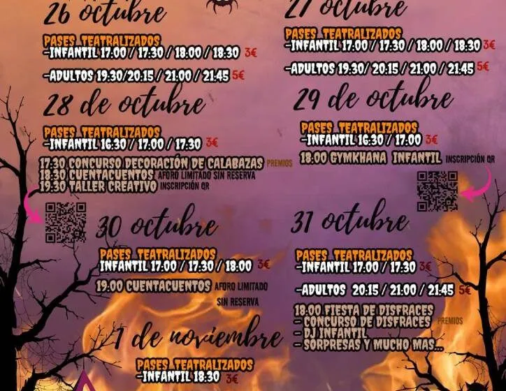 Halloween Noja, pases teatralizados y actividades para toda la familia