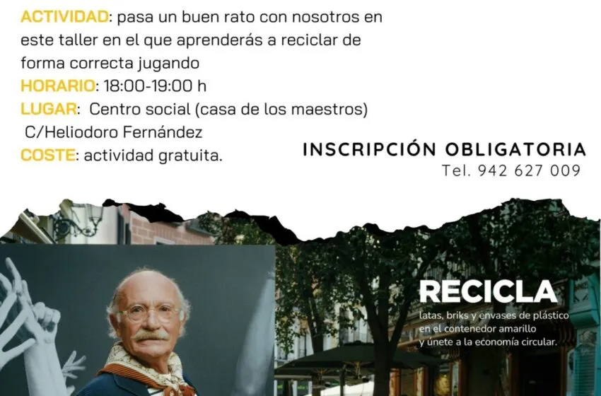  COLINDRES CELEBRA UN TALLER DE RECICLAJE Y ECONOMÍA CIRCULAR PARA MAYORES