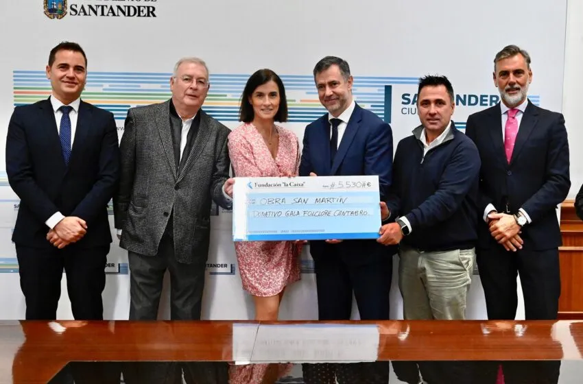 Noticias de Cantabria | El Cántabro | La Fundación Obra San Martín recibe 5.330 euros de la recaudación solidaria de la Gala del Folclore