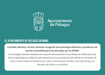 Noticias de Cantabria | El Cántabro | Carandía, Mortera, Oruña y Renedo recogerán este domingo alimentos y productos de primera necesidad para los afectados por la DANA