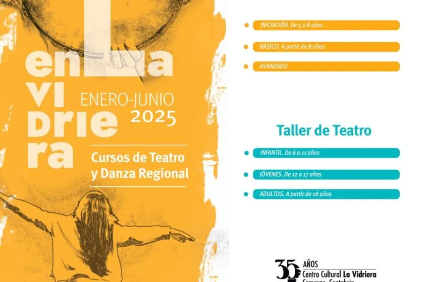 El Centro Cultural La Vidriera de Camargo suma a su oferta dos nuevos talleres de Teatro y Danza Regional