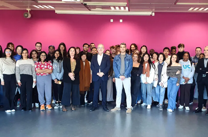  El rector UC y el equipo de Internacionalización se reúnen con estudiantes de posgrado de programas de intercambio