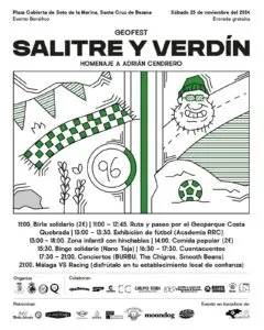 Noticias de Cantabria | El Cántabro | La plaza de Soto acogerá ‘Salitre y Verdín’, un festival sostenible y solidario en homenaje a Adrián Cendrero