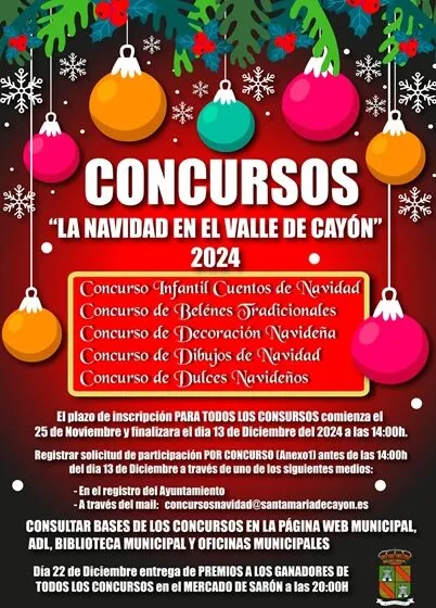  Santa María de Cayón da la bienvenida a la Navidad 2024 con emocionantes concursos para toda la familia