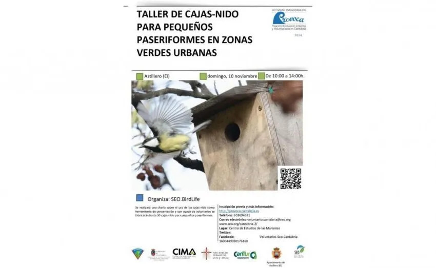 Noticias de Cantabria | El Cántabro | ASTILLERO SE SUMA AL TALLER DE CONSTRUCCIÓN DE CAJAS NIDO PARA PROMOVER LA BIODIVERSIDAD URBANA