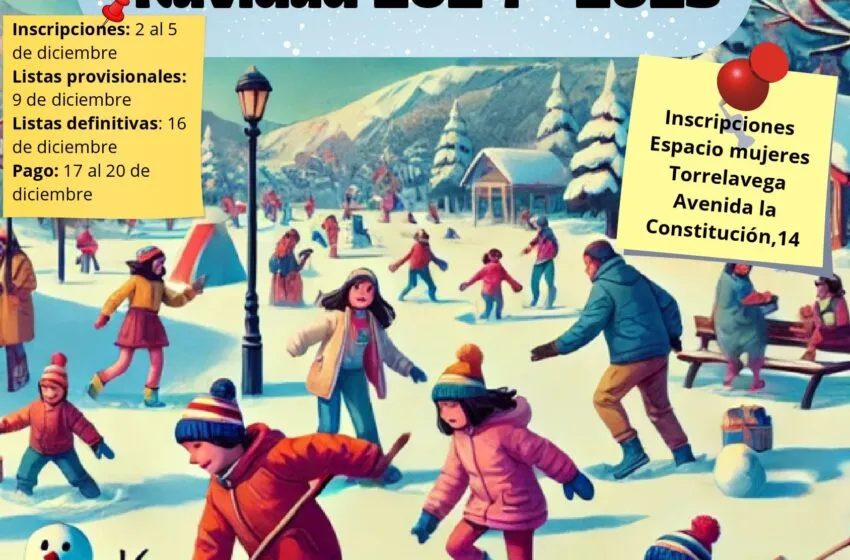  El lunes, 2 de diciembre, se abre el plazo de inscripción en ‘Abierto en Vacaciones: Navidad 2024’