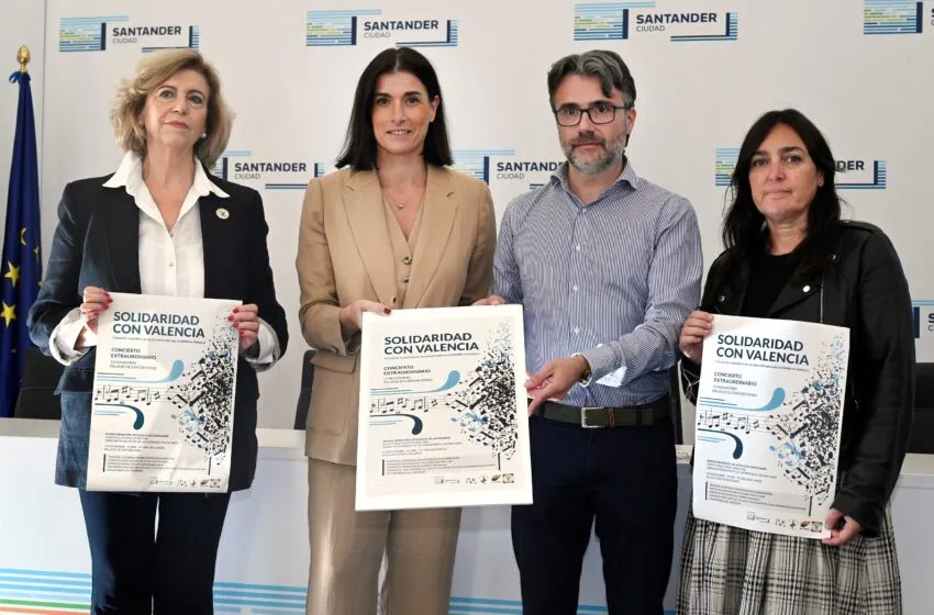 Noticias de Cantabria | El Cántabro | Santander celebra el concierto ‘Solidaridad con Valencia’ a cargo de la Banda Municipal de Música