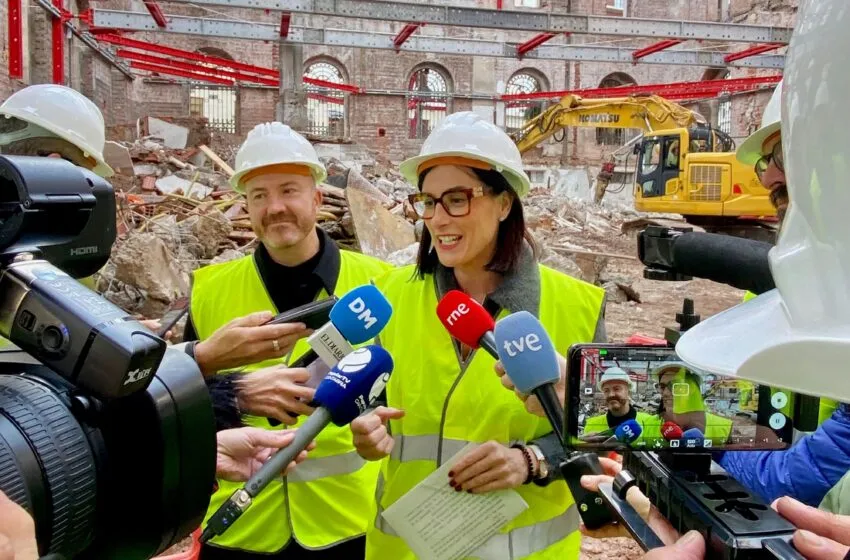 Noticias de Cantabria | El Cántabro | Las obras del Reina Sofía avanzan a buen ritmo y la estructura del edificio estará lista en verano