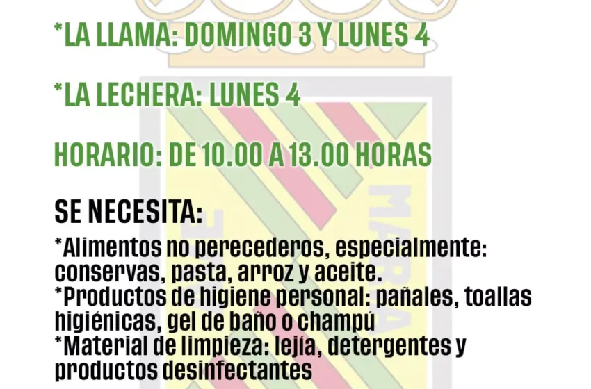 Noticias de Cantabria | El Cántabro | El Ayuntamiento de Torrelavega organiza una recogida solidaria para apoyar a los afectados por la DANA