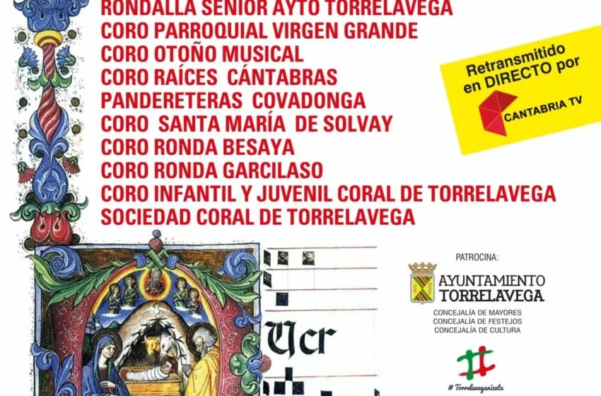  Nueva edición del concierto ‘Torrelavega… con aire navideño. Villancicos 2024’