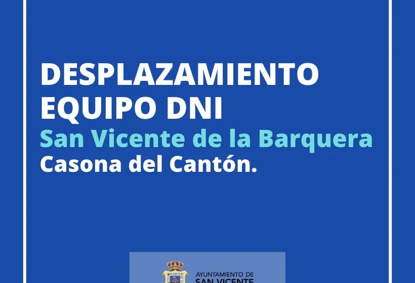 ANUNCIO DESPLAZAMIENTO DNI