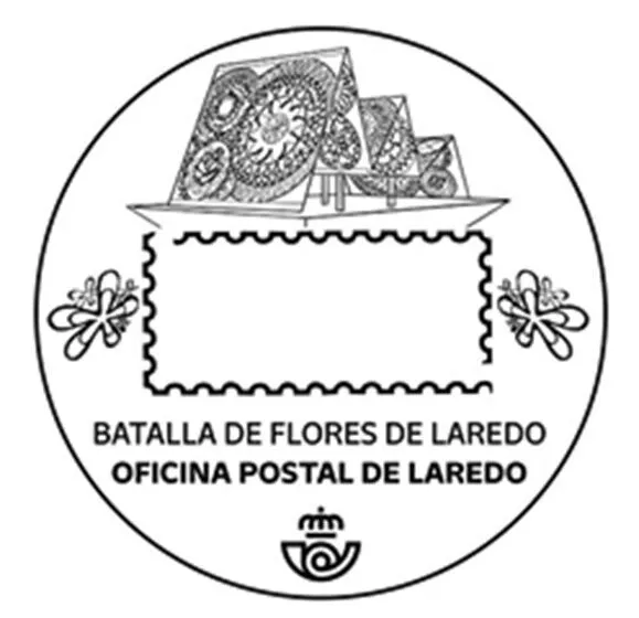  La oficina de Correos de Laredo renueva su matasellos turístico dedicado a la Batalla de las flores