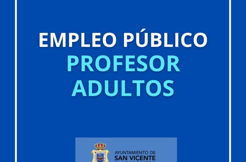  RESULTADO PROCESO ESTABILIZACIÓN PLAZA PROFESOR ADULTOS