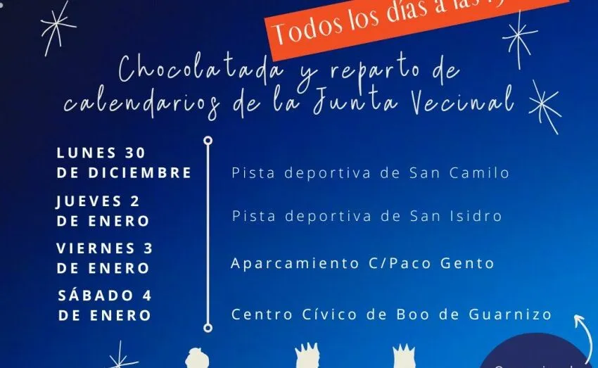  LOS PAJES REALES LLEVARÁN LA ILUSIÓN DE LA NAVIDAD A CADA BARRIO DE GUARNIZO