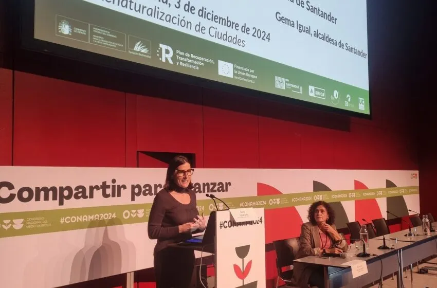  Igual expone la estrategia de naturalización de Santander en el Congreso Nacional de Medio Ambiente